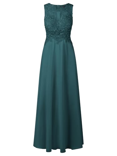APART Abendkleid mit floraler Spitze und Tüll-Einsatz, dunkelgrün, 38 APART Abendkleid mit floraler Spitze und Tüll-Einsatz, dunkelgrün, 38 von APART Fashion