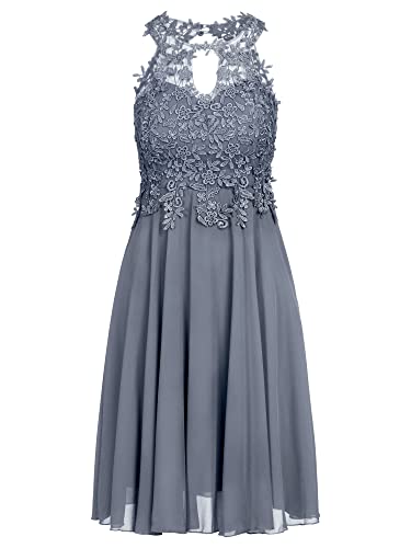 APART Fashion Cocktailkleid aus Chiffon, Mesh und Spitze, hellblau, M, 71991 APART Fashion Cocktailkleid aus Chiffon, Mesh und Spitze, hellblau, M, 71991 von APART Fashion