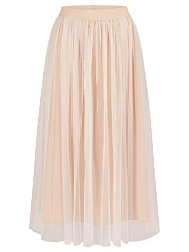 ApartFashion Damen Mesh-Rock Rock, Creme-apricot, 38 EU von APART Fashion