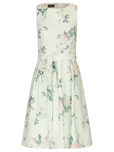 APART Satinkleid aus mattschimmerndem Satin mit Allover Blumen Druck, Jade-Multicolor, 36 APART Satinkleid aus mattschimmerndem Satin mit Allover Blumen Druck, Jade-Multicolor, 36 von APART Fashion