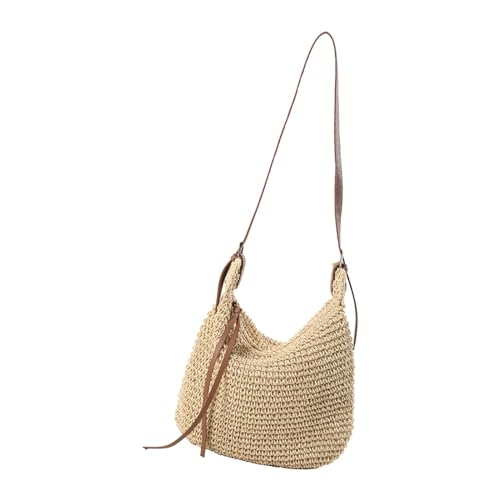 APLVFFZH Damen-Umhängetasche, Damen-Crossbody-Tasche für den Urlaubseinkauf, Beige von APLVFFZH