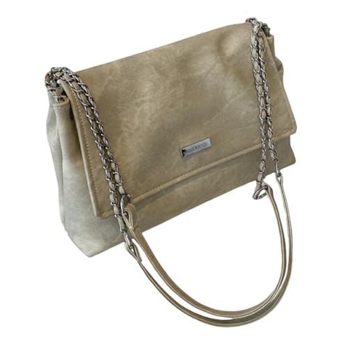 APLVFFZH Damen Umhängetasche Crossbody Bag Handtasche für Urlaub Arbeit, Beige von APLVFFZH