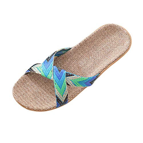 AQ899 Women's Flat Flip Flops Summer Buckle Straps Slippers Beach Shoes Summer Indoor Outdoor Shoes Arch Support Toe Separator von AQ899