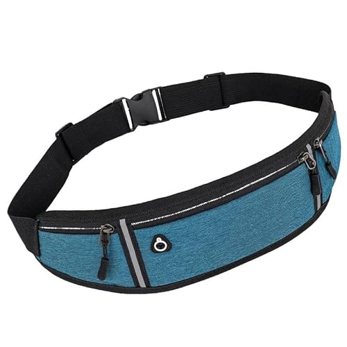 AQQWWER Armrucksack Professional Running Waist Bag Sports Belt Pouch Mobile Phone Case Men Women Hidden Pouch Gym SportsBags Running Belt Waist Pack (Color : Blue) von AQQWWER