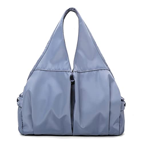 AQQWWER Damen Sporttasche Fitnesstaschen für Frauen, Sporttasche, Yoga-Trainingstaschen, Outdoor-Reisen, Aufbewahrung, Handtasche, Sport, Fitnessstudio, Seesack, Gepäck, Tragetasche (Color : Blue) von AQQWWER