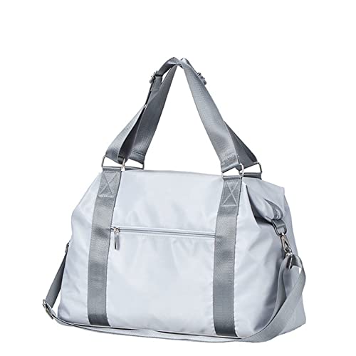 AQQWWER Damen Sporttasche Frauen Reise Fitness Tasche Sporttaschen Sport Trocken Nass Für Training Yoga Sac Frau Männer (Color : Light Grey, Size : L) von AQQWWER