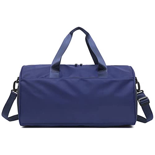 AQQWWER Damen Sporttasche Männer Frauen Sporttasche wasserdichte Reise Strand Handtaschen Fitness Trainingstasche Mann Reisetasche (Color : Blue) von AQQWWER