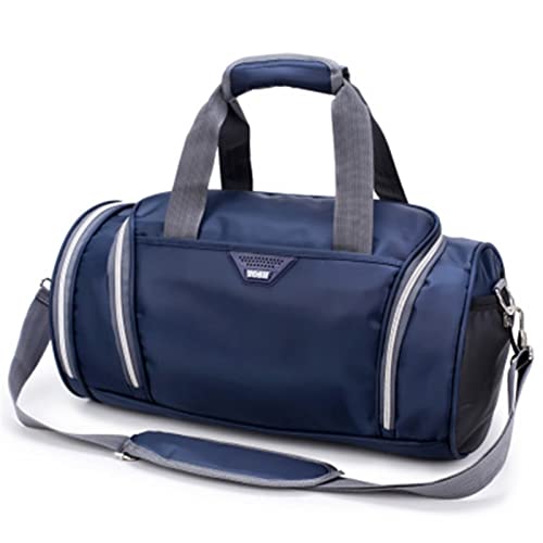 AQQWWER Damen Sporttasche Professionelle wasserdichte Große Sporttasche Mit Schuhtasche Männer/Frauen Outdoor Fitness Training Duffle Bag Reise Yoga Handtasche (Color : Drak Blue) von AQQWWER