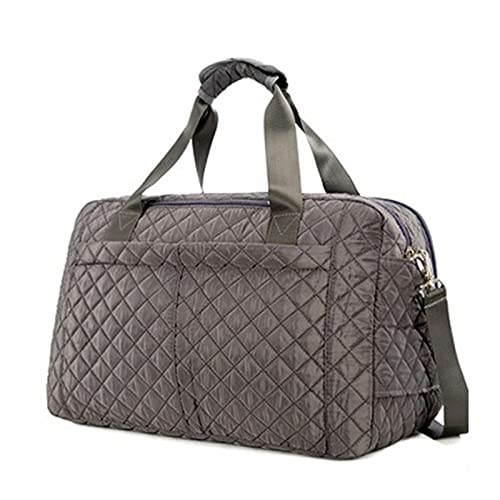 AQQWWER Damen Sporttasche Sporttaschen für Damen, Fitness, Yoga, große Kapazität, Handtaschen für Damen, über der Schulter, Herren, Reisetasche, Gepäck (Color : Grijs, Size : M) von AQQWWER