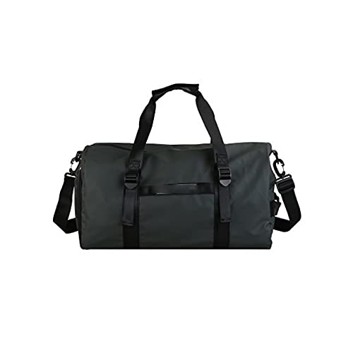 AQQWWER Damen Sporttasche Turnhalle Sporttaschen Männer wasserdichte Oxford Handtasche Große Reise Gepäck Duftsack Für Frauen Sporttasche mit Schuhfach (Color : Champagne) von AQQWWER