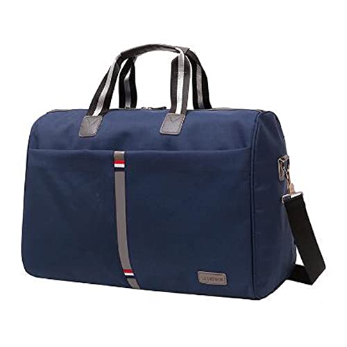 AQQWWER Damen Sporttasche wasserdichte Männer Reisetasche Faltbare tragbare Umhängetaschen Frauen Reisegepäcktasche Große Kapazität Reisetasche (Color : Blue) von AQQWWER