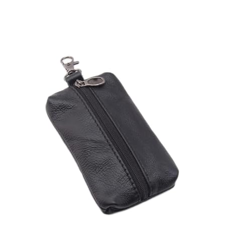 AQQWWER Geldbörsen für Damen Car Key Case, Wallet, Wallet, Zipper Bag, Key Manager, Business Card Holder, Gift (Color : Black) von AQQWWER