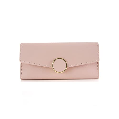 AQQWWER Geldbörsen für Damen Frauen Lange Brieftaschen Geldbörsen Luxus Runde Shap Brieftaschen for Damen Mädchen Geld Tasche Kartenhalter Weibliche Brieftaschen Telefon Clutch Bag von AQQWWER