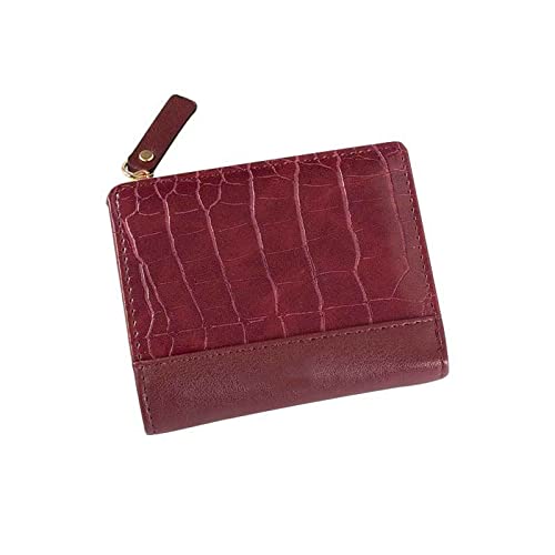 AQQWWER Geldbörsen für Damen Kleine Frauen Brieftasche Weibliche Krokodil Muster Reißverschluss Münze Geldbörsen Luxus Designer Kartenhalter Clutch Damen Geld Taschen Handtaschen von AQQWWER