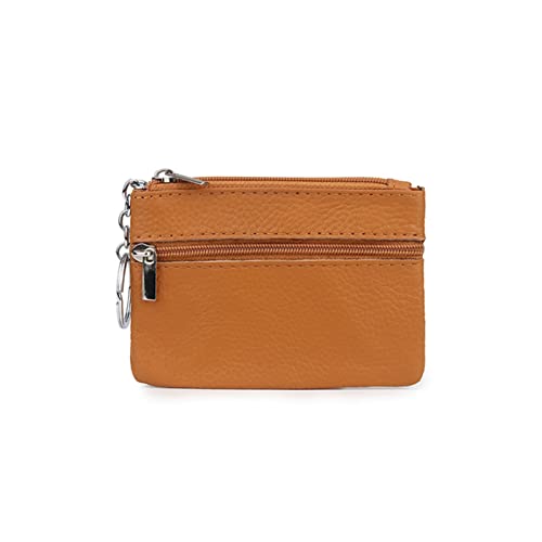 AQQWWER Geldbörsen für Damen Rindsleder Key Brieftasche Mode-Stil Haushälterin Multifunktions-Frauen-Schlüsselbeutel (Color : Orange) von AQQWWER