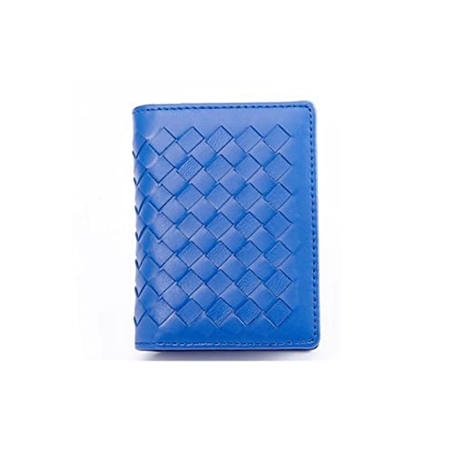 AQQWWER Geldbörsen für Damen Sheep Skin Card Brieftasche garantiert Designer Mode-Stil Unisex-Kartenhalter (Color : Blue) von AQQWWER