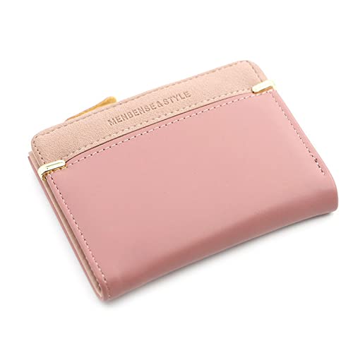 AQQWWER Geldbörsen für Damen Women& Wallet Short Women Coin Purse Fashion Wallets for Woman Card Holder Small Ladies Wallet Female Hasp Mini Clutch for Girl (Color : Pink) von AQQWWER