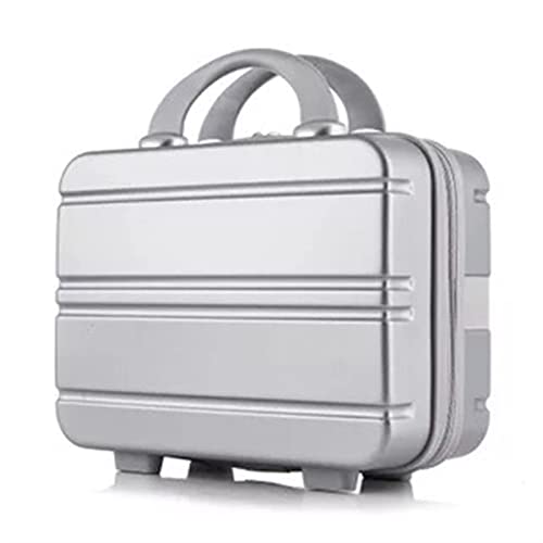 AQQWWER Gepäckset Luggage Set Travel Suitcase Trolley Luggage Bag ;Carry On Cabin Rolling Luggage Spinner Wheels Women Trolley Case (Color : Silver) von AQQWWER