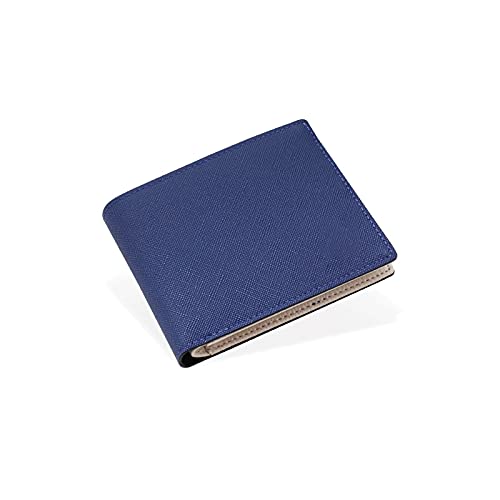 AQQWWER Herren Geldbörse Brieftasche Männer Business Multi-Card Slots PU Leder Münze Geldbörsen Artikel Organizer Große Kapazität Männliche Kurze Geld Tasche (Color : Blue) von AQQWWER