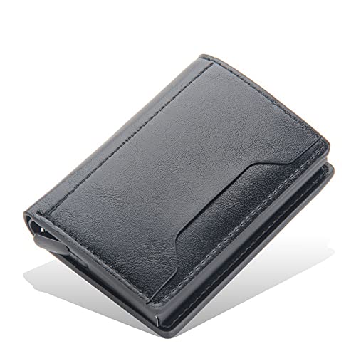 AQQWWER Herren Geldbörse Business Kreditkarteninhaber Herren Multifunktionale Aluminiumlegierung Pickup-Tasche Mini Slim Brieftasche Münze Geldbörse Kartenhalter Brieftasche von AQQWWER