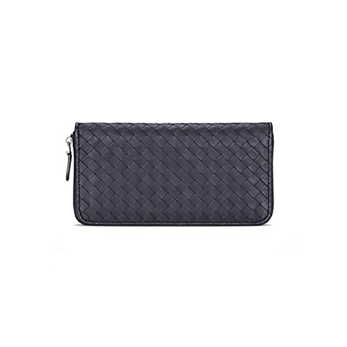 AQQWWER Herren Geldbörse Echtes Leder Frauen Geldbörsen Lange Reißverschluss Herren Telefon Brieftasche Damen Clutch Taschen Mobiltelefon Brieftaschen Kartenhalter Männer Geldbörse von AQQWWER