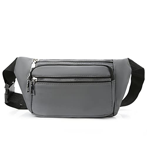 AQQWWER Herren Umhängetasche Waist Bag Men's Leisure Large Capacity Sports Mobile Phone Bag Outdoor Chest Bag Belt Bag Nylon Shoulder Bag (Color : C) von AQQWWER