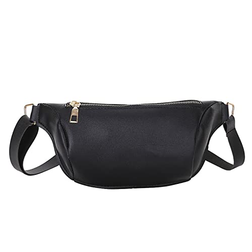 AQQWWER Hüfttasche Damen Tasche Trend Taille Gürtel Tasche Bananas Umhängetaschen Reine Farbe Leder Designer Brusttasche Weibliche Handtasche Käufer Geldbörse von AQQWWER