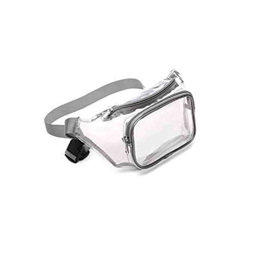 AQQWWER Hüfttasche Damen Transparente Taille Mode Einfache Taille Tasche Reise Taille Tasche Kleine Brieftasche Brusttasche (Color : Grijs) von AQQWWER