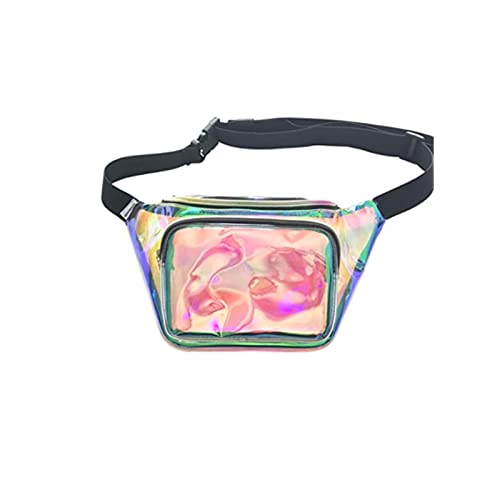 AQQWWER Hüfttasche Damen Transparente Taille Mode Einfache Taille Tasche Reise Taille Tasche Kleine Brieftasche Brusttasche (Color : Multi-Colored) von AQQWWER