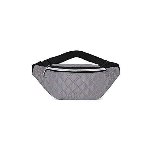 AQQWWER Hüfttasche Fanny Pack Frauen gürtel Tasche Bum hip Sling Brust Taschen für Damen mädchen männer Junge weibliche männliche fit transpich wandern telefonbeutel (Color : Grijs) von AQQWWER