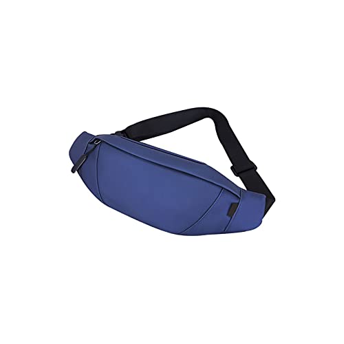 AQQWWER Hüfttasche Frauen Gürteltasche Fanny Pack Taille Hüfte Bum Sling Brustbeutel Crossbody Daypack Männer Geldkarten Telefon Halter Reise Strandtasche (Color : Blue) von AQQWWER