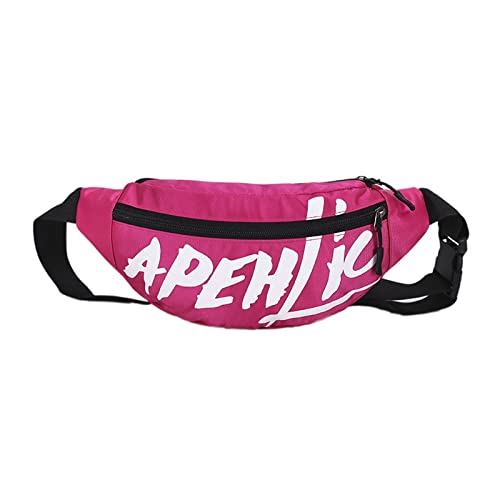 AQQWWER Hüfttasche Frauen Mädchen wasserdichte Crossbody Taille Tasche Damen Trend Gürtel Tasche Packung Mode Reisen Brust Bumbe Tasche Sport Geldbörse Umhängetaschen (Color : Pink) von AQQWWER