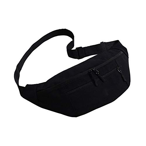 AQQWWER Hüfttasche Frauen Männer Canvas Hüfttasche Paar Fanny-Pack Reisen Sport Taschengeldbeutel Crossbody Umhängetasche Street Bum Bag (Color : 3) von AQQWWER