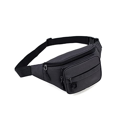 AQQWWER Hüfttasche Frauen Männer wasserdichte Taille Tasche, Unisex Laufsport Brust Fanny Packung, Handy Fitness Blau Rot Schwarz Gürtel Tasche FannyPack (Color : Grijs) von AQQWWER