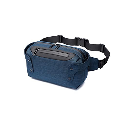 AQQWWER Hüfttasche Herren Taille Tasche Modesport Eine Schulter Messenger Bag wasserdichte Multifunktionale Taille Tasche (Color : Blue) von AQQWWER