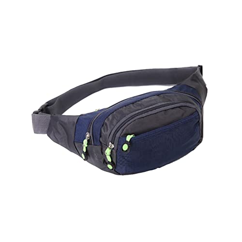 AQQWWER Hüfttasche Herren im Freien Laufen Sport Multifunktionale Taille Mode Lässig Handytasche (Color : Dark Blue) von AQQWWER