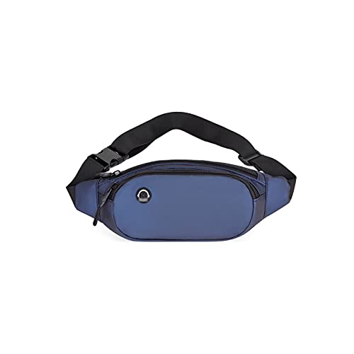 AQQWWER Hüfttasche Männer Nylon Taille Taschen, Fanny Pack Boy Drop Beinbeutel, Hüfte Bum Gürteltasche, Reise Reiten Motorrad Crossbody Geldbörse Tasche (Color : Deep Blue) von AQQWWER