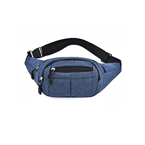 AQQWWER Hüfttasche Männer Taille Tasche Brieftasche Freizeit Mobiltelefon Taille Tasche Oxford Reisen Handytasche Taille Tasche (Color : Blue) von AQQWWER