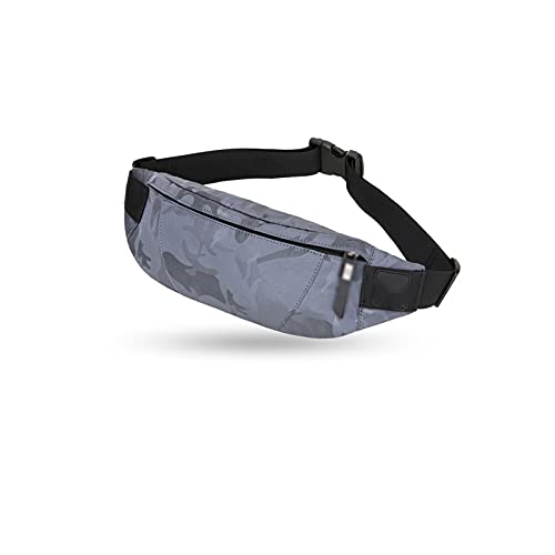 AQQWWER Hüfttasche Männer Taille Tasche Geld Gürtel Tasche Männer Geldbörse Teenager Reise Geldbörse Gürtel Männliche Fanny Pack Zigarette Cose Für Telefon (Color : Grijs) von AQQWWER