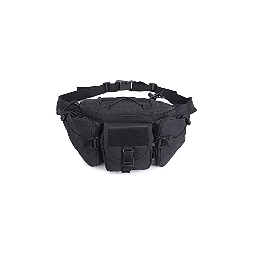 AQQWWER Hüfttasche Männer Taille Tasche Outdoor Sports Brust Packung Mode Gürtel Tasche Für wasserdichte Männer Taille Taschen Sommer Fanny Pack (Color : Black) von AQQWWER