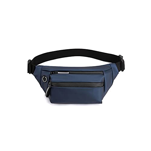 AQQWWER Hüfttasche Männer wasserdichte Gürtelbeutel, Brustpackung Männliche wasserdichte Taille Tasche, Outdoor Sports Fanny Pack Herren Reise Umhängetaschen (Color : Blue) von AQQWWER