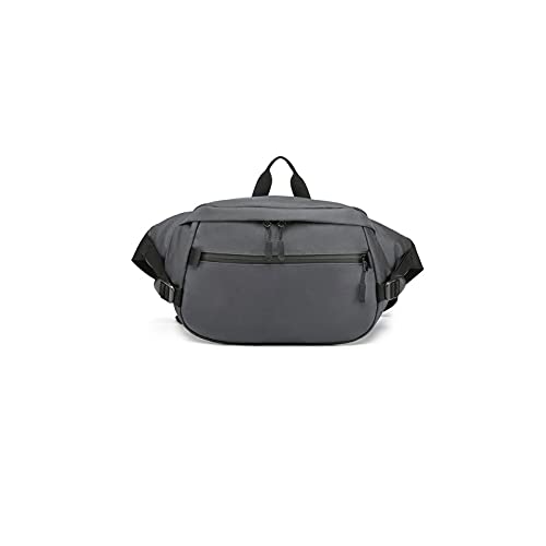 AQQWWER Hüfttasche Männliche Casual Taille Packs wasserdichte Fanny Pack männer Schulter gürtel Tasche Telefon Tasche Taschen für Teenager Reisen Taille Brust Tasche (Color : Grijs) von AQQWWER