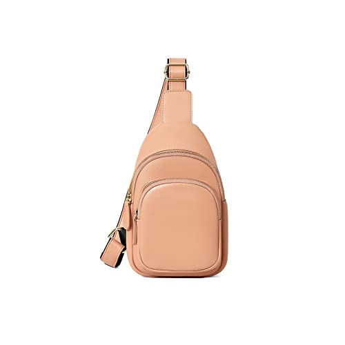 AQQWWER Hüfttasche Mode Dame Brusttasche Taille Tasche Messenger Bag Weibliche Pu. Leder Taille Tasche Geldbörse Tasche Brieftasche (Color : Pink) von AQQWWER