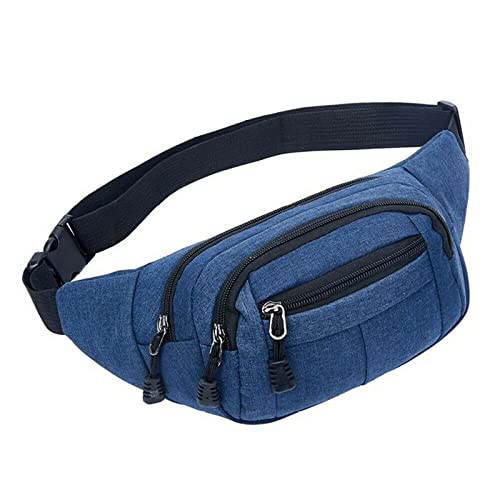 AQQWWER Hüfttasche Mode Männer Frauen Taille Bump Bag Fanny Pack Gürtel Geldbeutel Brieftasche Reißverschluss Wandertasche Schwarz Blau Rot Grau (Color : 3) von AQQWWER