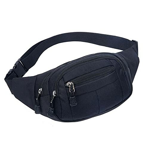 AQQWWER Hüfttasche Mode Männer Frauen Taille Bump Bag Fanny Pack Gürtel Geldbeutel Brieftasche Reißverschluss Wandertasche Schwarz Blau Rot Grau (Color : 5) von AQQWWER