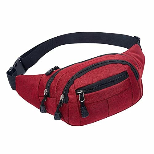 AQQWWER Hüfttasche Mode Männer Frauen Unisex Casual Travel Bum Bag Fanny Taille Packung mit Reißverschluss Outdoor Sports Umhängetasche Handy Brust Hüftpackung (Color : 6) von AQQWWER