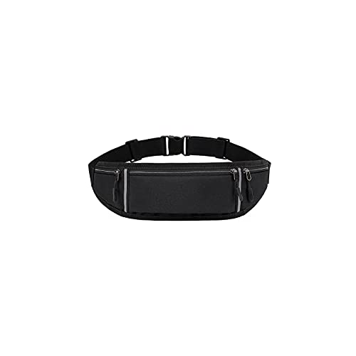 AQQWWER Hüfttasche Mode Männer Multicolor Taille Packungen wasserdichte Lauftasche Outdoor Sports Gürtelbeutel Reiten Handy Fanny Pack Gymnöny Gürtel Taschen (Color : Black) von AQQWWER