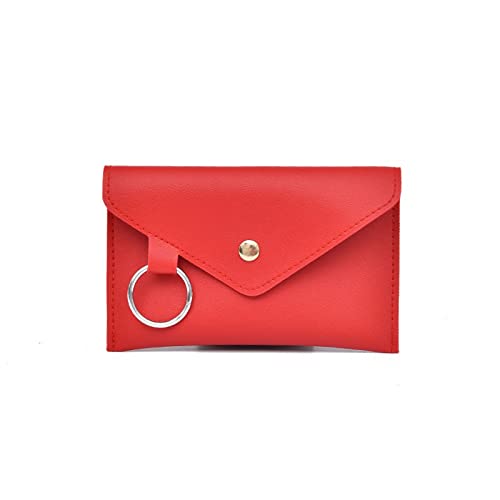 AQQWWER Hüfttasche Mode Neue Frauen Taille Pack Weiblich Gürteltasche Telefon Beutel Taschen Frauen Umschlag Taschen Fanny Pack Persönlichkeit Reifenhülle (Color : Red) von AQQWWER