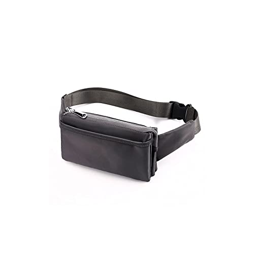 AQQWWER Hüfttasche Mode Taillenpackung wasserdichte Nylon Geld Gürtel Tasche Weibliche Geldbörse Fanny Pack Kleine Frauen Taille Tasche Mode Telefon Beutel Gürtel Kissen (Color : Grijs) von AQQWWER