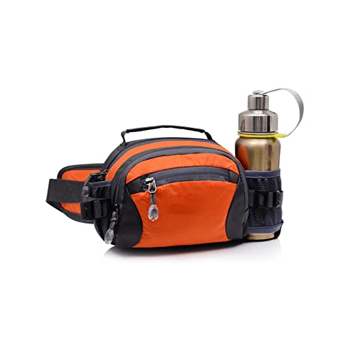 AQQWWER Hüfttasche Multifunktionale Outdoor-Bergsteiger-Taille Tasche Männer und Frauen One-Shoulder Messenger Taille Tasche (Color : Orange) von AQQWWER